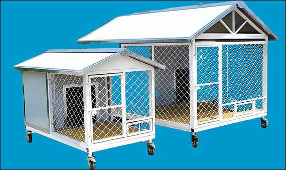 chain link wire mesh kennel cage 50x50 mm hot-dip galvanized steel frame